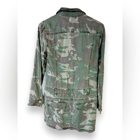 Pam‎ & Gela NWOT Camo 3/4 Button Down Dress | Size Small - Picture 2 of 8